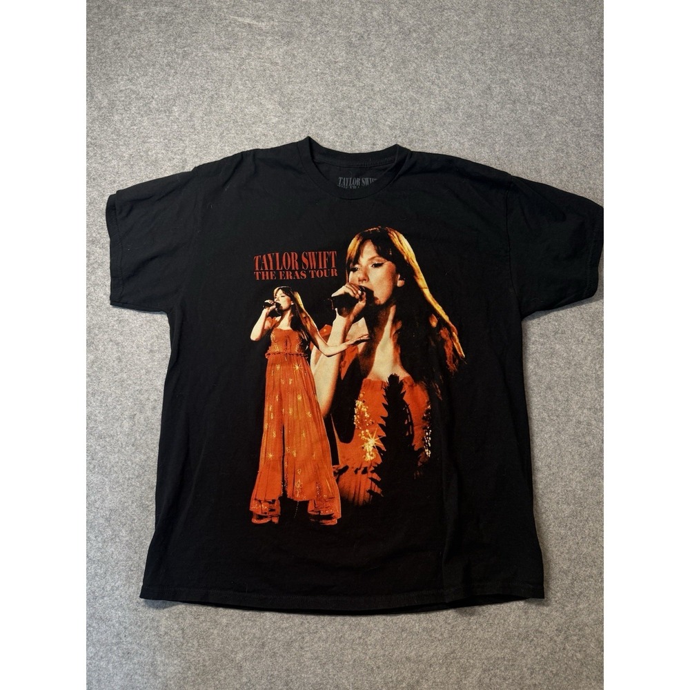 Taylor Swift Eras Tour 2023 2024 T Shirt XL Black Concert Graphic Tee Cities